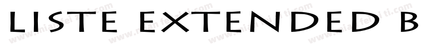Liste Extended Bold Italic字体转换